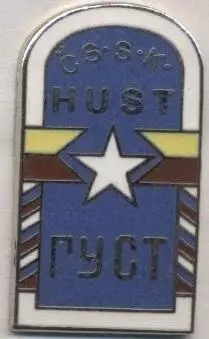 футбол.клуб ЧсШК Хуст (Україна)2 ЕМАЛЬ / CsSK Khust,Ukraine replica football pin