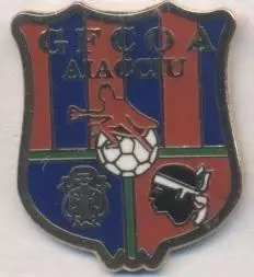 футбол.клуб Газелек Аяччо (Франція)1 ЕМАЛЬ / Gazelec Ajaccio,France football pin