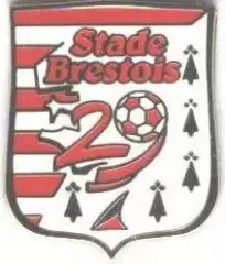 футбольний клуб Брест (Франція)1 ЕМАЛЬ /Stade Brestois,France football pin badge