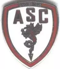 футбол.клуб АС Канн (Франція)2 ЕМАЛЬ /AS Cannes,France football enamel pin badge