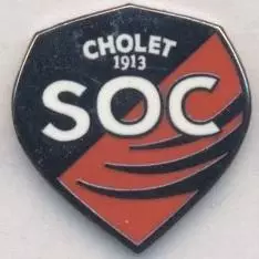 футбольний клуб Шолє (Франція) ЕМАЛЬ /SO Cholet,France football pin badge