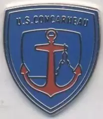 футбол.клуб Конкарно (Франція)2 ЕМАЛЬ / US Concarneau, France football pin badge