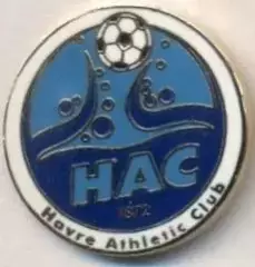 футбол.клуб Гавр (Франція)1 ЕМАЛЬ / Le Havre AC,France football enamel pin badge