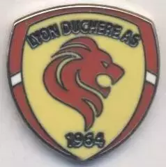 футбол.клуб Ліон-Дюшер (Франція) ЕМАЛЬ/Lyon La Duchere,France football pin badge