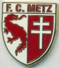 футбольний клуб Мец (Франція)1 ЕМАЛЬ / FC Metz, France football enamel pin badge