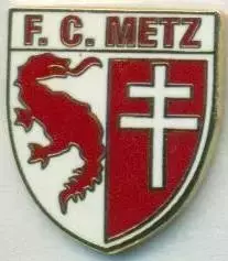 футбольний клуб Мец (Франція)1 ЕМАЛЬ / FC Metz, France football enamel pin badge
