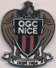 футбольний клуб Ніцца (Франція)4 ЕМАЛЬ/OGC Nice,France football enamel pin badge
