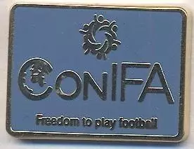 КонІФА,конфедерація футболу (не-ФІФА4 ЕМАЛЬ/ConIFA football federation pin badge