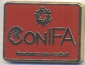 КонІФА,конфедерація футболу (не-ФІФА5 ЕМАЛЬ/ConIFA football federation pin badge