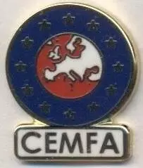 Микронації-Європа, конфедер.футболу(не-ФІФА) ЕМАЛЬ/CEMFA football federation pin