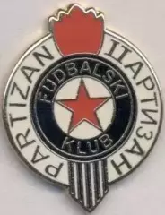 футбол.клуб Партизан (Сербія)1 ЕМАЛЬ/Partizan Belgrade,Serbia football pin badge