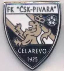 футбол.клуб Півара (Сербія) ЕМАЛЬ /CSK-Pivara Celarevo,Serbia football pin badge