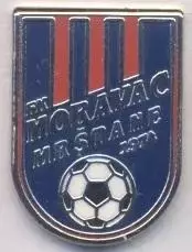 футбол.клуб Моравац (Сербія) ЕМАЛЬ /FK Moravac Mrstane,Serbia football pin badge