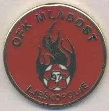 футбол.клуб Младост Л.(Чорногорія)1 ЕМАЛЬ/Mladost Ljesk.,Montenegro football pin