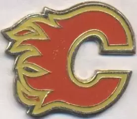 хокей.клуб Калгарі Флеймс (Канада,НХЛ важмет/Calgary Flames NHL hockey pin badge