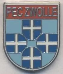 футбол.клуб ПЕК Зволле (Нідерланди) ЕМАЛЬ / PEC Zwolle, Netherlands football pin