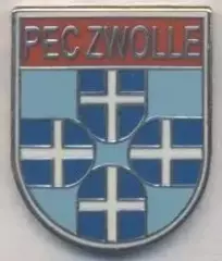 футбол.клуб ПЕК Зволле (Нідерланди) ЕМАЛЬ / PEC Zwolle, Netherlands football pin