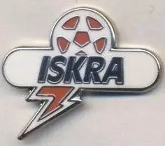 футбол.клуб Іскра Рибніца (Молдова) ЕМАЛЬ /FC Iskra Ribnita,Moldova football pin