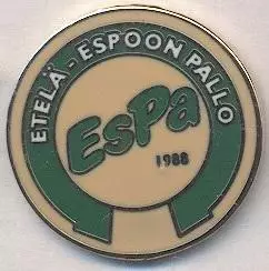 футбол.клуб Етеля-ЕП (Фінляндія) ЕМАЛЬ / Etela-Espoon Pallo,Finland football pin