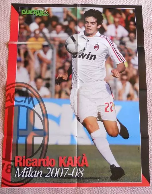 постер А1 футбол Кака'Мілан (Бразилія /Дель П'єро Ювентус(Італія football poster