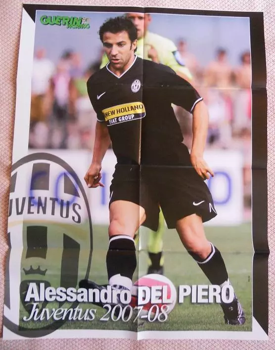 постер А1 футбол Кака'Мілан (Бразилія /Дель П'єро Ювентус(Італія football poster 1