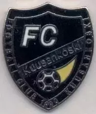 футбол.клуб Куусанкоскі (Фінляндія) ЕМАЛЬ / FC Kuusankoski, Finland football pin