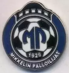 футбол.клуб МП Міккелі (Фінляндія)2 ЕМАЛЬ /MP Mikkeli,Finland football pin badge