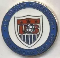 США, федерація футболу,№7a ЕМАЛЬ/USA soccer-football federation enamel pin badge
