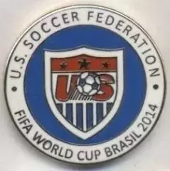 США, федерація футболу,№7b ЕМАЛЬ/USA soccer-football federation enamel pin badge