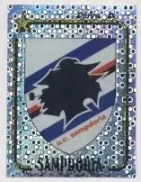 наклейка люмінесцентна футбол Сампдорія (Італія)/UC Sampdoria,Italy logo sticker