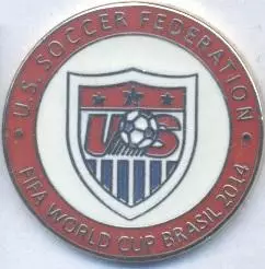 США, федерація футболу,№7c ЕМАЛЬ/USA soccer-football federation enamel pin badge