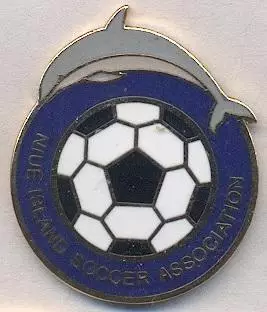 Ніуе, федерація футболу, ЕМАЛЬ більший/Niue football federation enamel pin badge