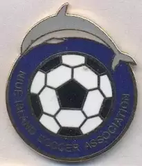 Ніуе, федерація футболу, ЕМАЛЬ більший/Niue football federation enamel pin badge
