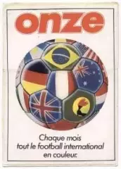 наклейка футбол емблема журнал Онз (Франція) / Onze magazine,France logo sticker