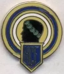 футбол.клуб Еркулєс (Іспанія) ЕМАЛЬ / Hercules Alicante,Spain football pin badge
