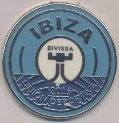 футбольний клуб Івіса (Іспанія) ЕМАЛЬ / UD Ibiza,Spain football enamel pin badge