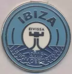 футбольний клуб Івіса (Іспанія) ЕМАЛЬ / UD Ibiza,Spain football enamel pin badge