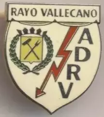 футбол.клуб Райо Вальєкано (Іспанія) ЕМАЛЬ / Rayo Vallecano,Spain football badge