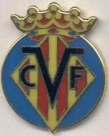 футбол.клуб Вільярреал (Іспанія)2 ЕМАЛЬ / Villarreal CF,Spain football pin badge