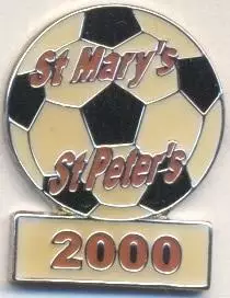 футбол.клуб СМСП (Н.Зеландія) важмет/St.Mary's St.Peter's,N.Zealand football pin