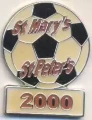 футбол.клуб СМСП (Н.Зеландія) важмет/St.Mary's St.Peter's,N.Zealand football pin
