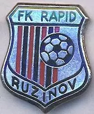футбол.клуб Рапід РБ (Словаччина важмет/Rapid R.Bratislava,Slovak football badge