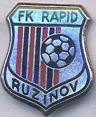 футбол.клуб Рапід РБ (Словаччина важмет/Rapid R.Bratislava,Slovak football badge