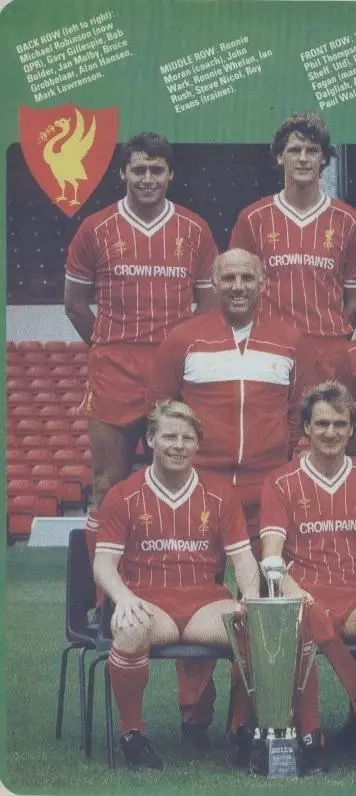 постер А3 футбол Ліверпуль (Англія) 1984 / FC Liverpool, England football poster