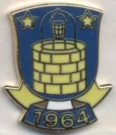 футбол.клуб Брондбю (Данія)1 ЕМАЛЬ /Brondby IF,Denmark football enamel pin badge