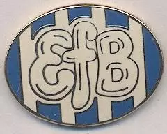 футбол.клуб Есб'єрг (Данія)2 ЕМАЛЬ /Esbjerg fB,Denmark football enamel pin badge