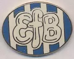 футбол.клуб Есб'єрг (Данія)2 ЕМАЛЬ /Esbjerg fB,Denmark football enamel pin badge