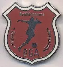 футбол.клуб Глоструп (Данія) ЕМАЛЬ/BK Glostrup,Denmark football enamel pin badge