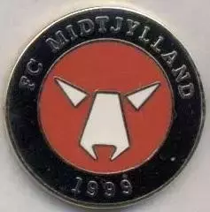 футбол.клуб Мідтьюлланн (Данія)1 ЕМАЛЬ/FC Midtjylland,Denmark football pin badge