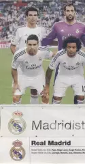постер А4 футбол Реал Мадрид (Іспанія) 2013 / Real Madrid, Spain football poster